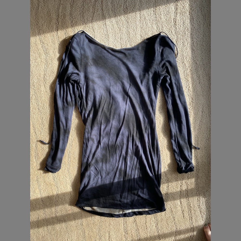 sexy young fabulous + broke dark navy dress S